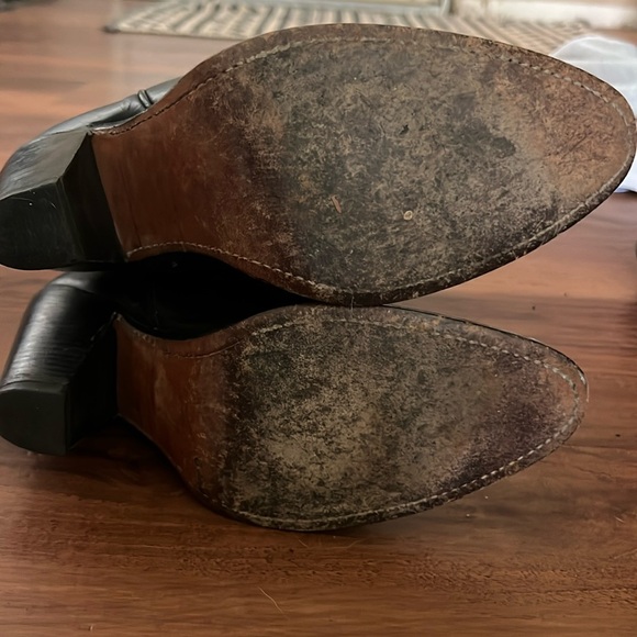 Rare FRYE Deadstock Black Leather Mustang Boots - Picture 4 of 7